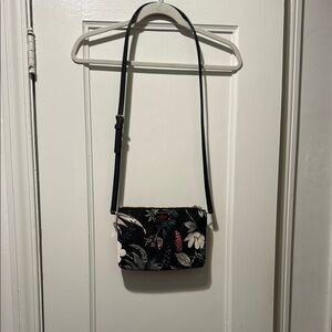 Kate Spade Black Floral Crossbody Bag